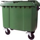 Container 1100 l capac plat, verde