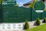 Plasa umbrire 90%, verde, 1,5 m inaltime x 50 m lungime