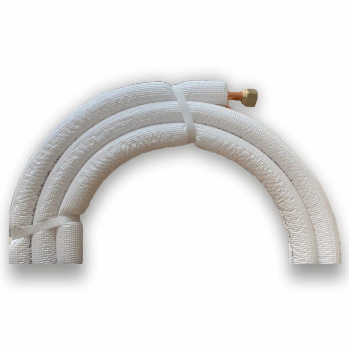 KIT 5m Teava Cupru Izolata pt Aer Conditionat 1/4 ( 6.35mm ) - 1/2 (12.7mm) Grosime teava 0.7mm; Izolatie 6mm - imagine 2