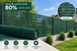 SUPER OFERTA 1+1 GRATUIT-Plasa umbrire 80%, verde, 2 m inaltime x 10 m lungime - imagine 2