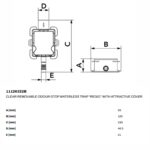 Sifon anti-miros pentru condens, transparent și demontabil, cu capac decorativ – 11126322B - imagine 2